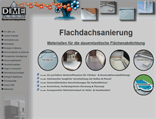 Tablet Screenshot of dime-dachsanierung.de